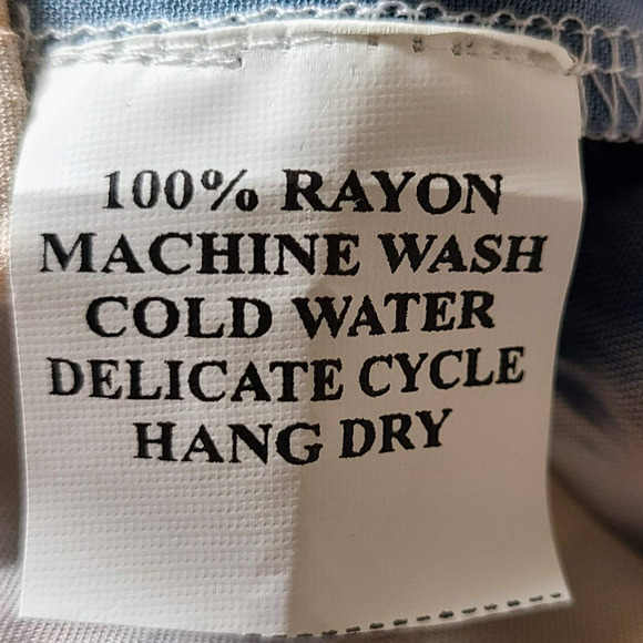 TRAVIDA Tie Dye Stripe Cargo Wide Leg Pants Blue Tan‎ White Women's XL NWT - Picture 10 of 12